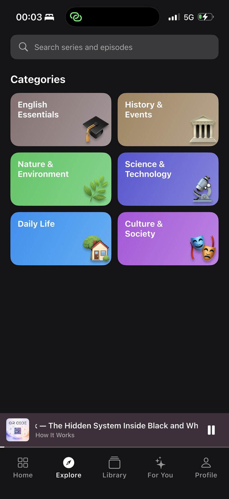 Lispora categories grid